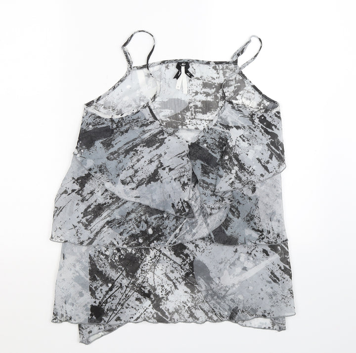 NEXT Womens Grey Basic Blouse Size 12