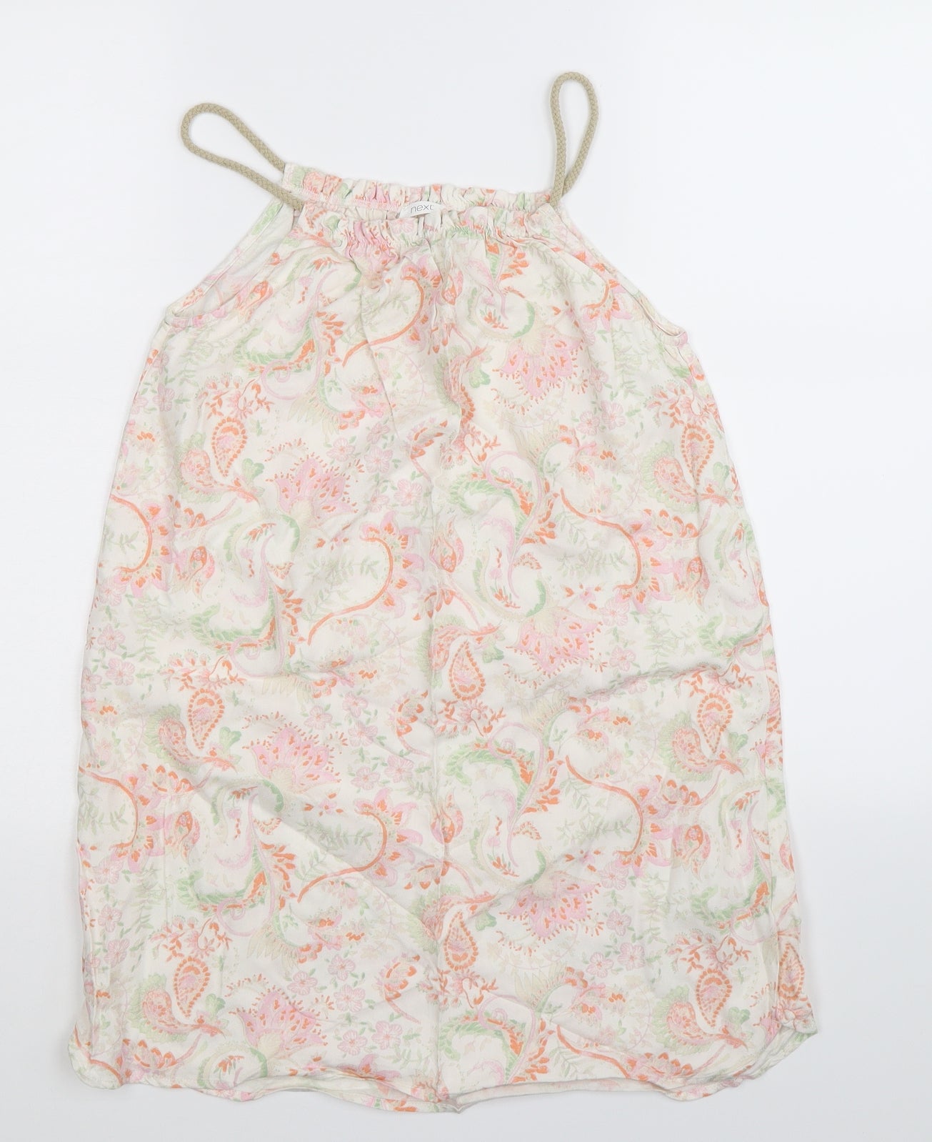 NEXT Girls White Floral  Shift  Size 8 Years