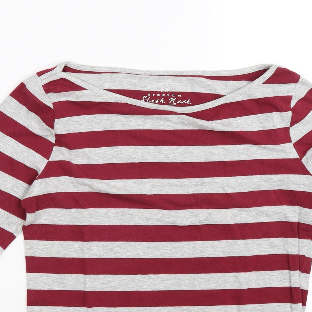 Atmosphere Womens Multicoloured Striped  Basic T-Shirt Size 12