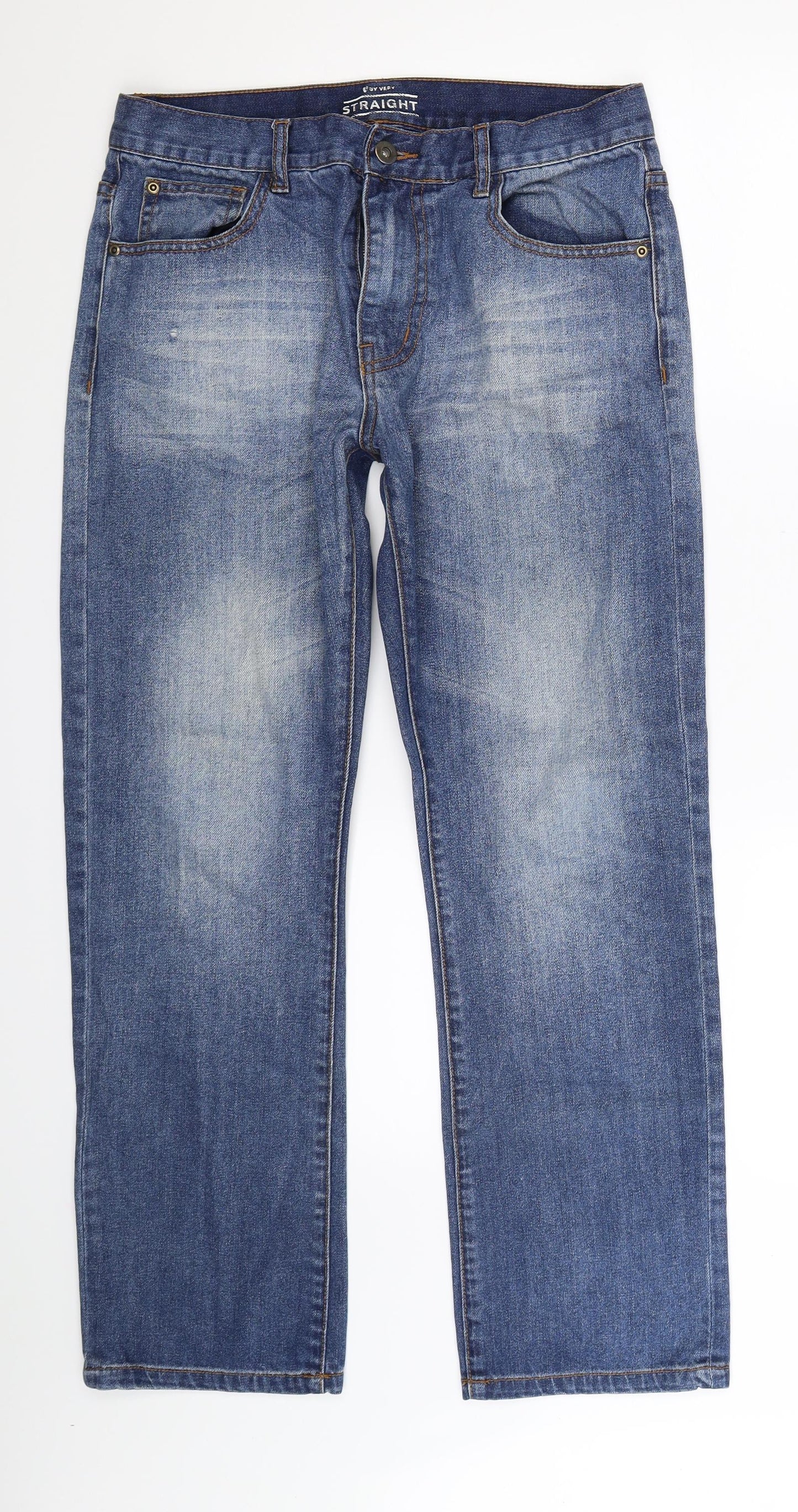 Very Mens Blue  Denim Straight Jeans Size 32 L29 in