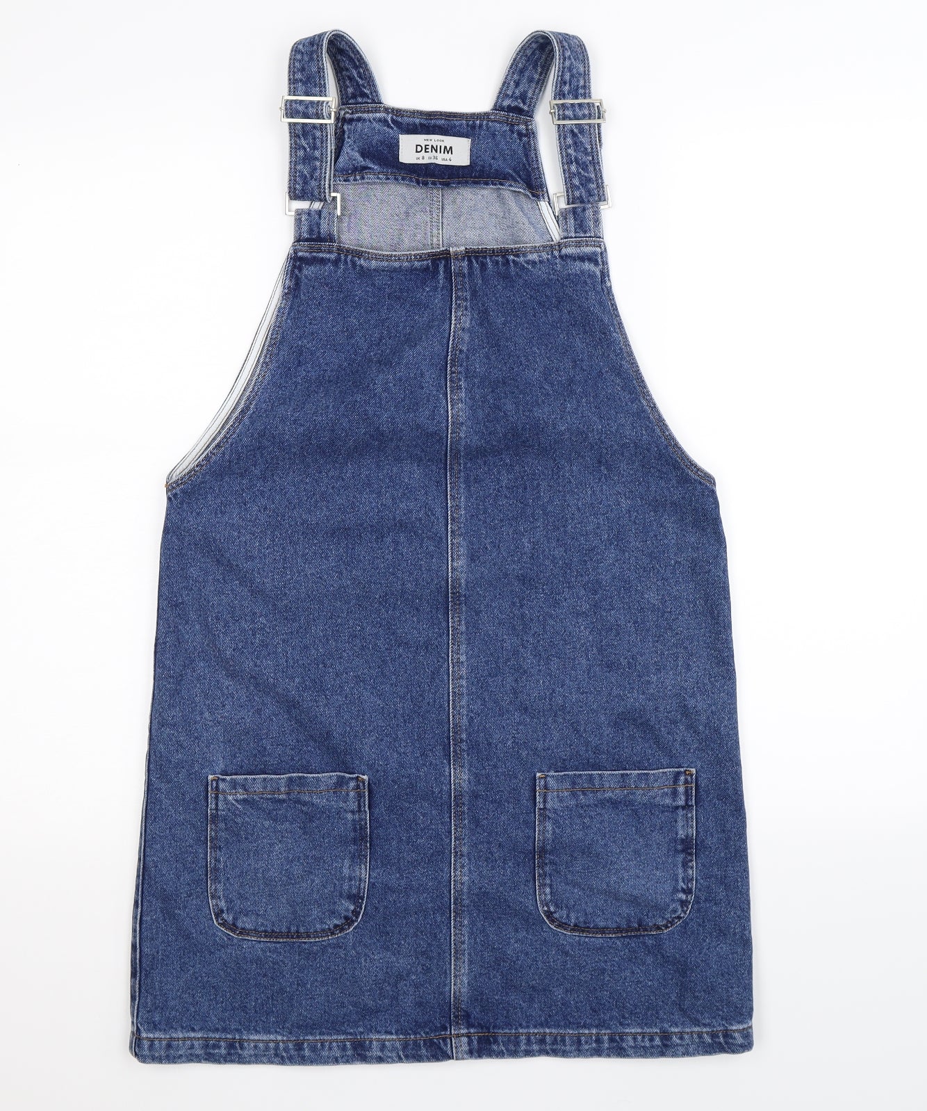 New Look Womens Blue  Denim Mini  Size 8  - Dungaree