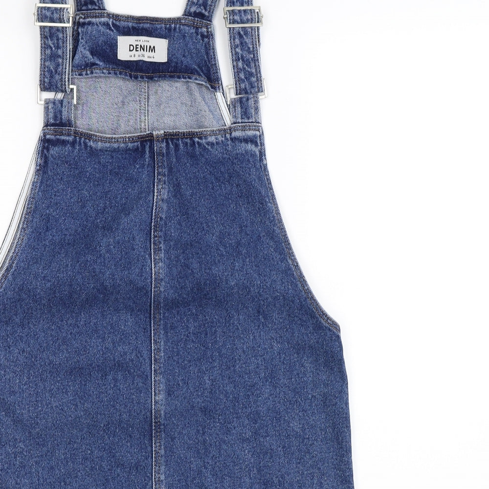 New Look Womens Blue  Denim Mini  Size 8  - Dungaree