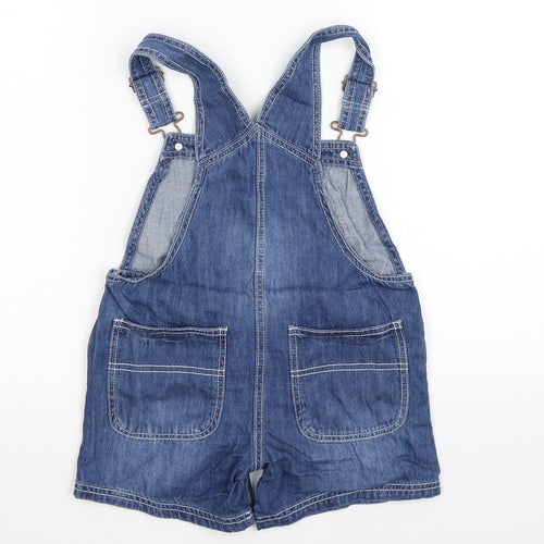 NEXT Girls Blue  Denim Dungaree One-Piece Size 6 Years