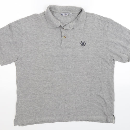 Freeport Mens Grey    Polo Size L