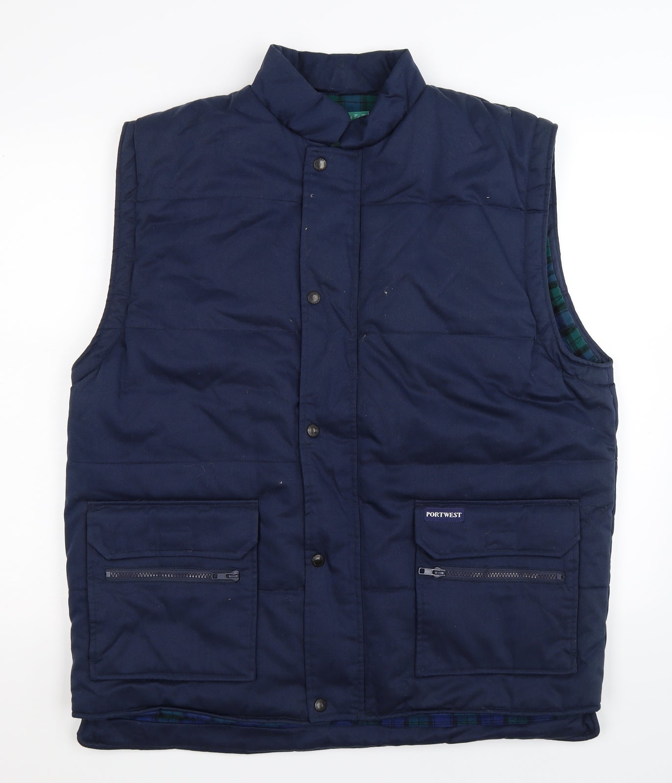 Portwest Mens Blue   Gilet Jacket Size L
