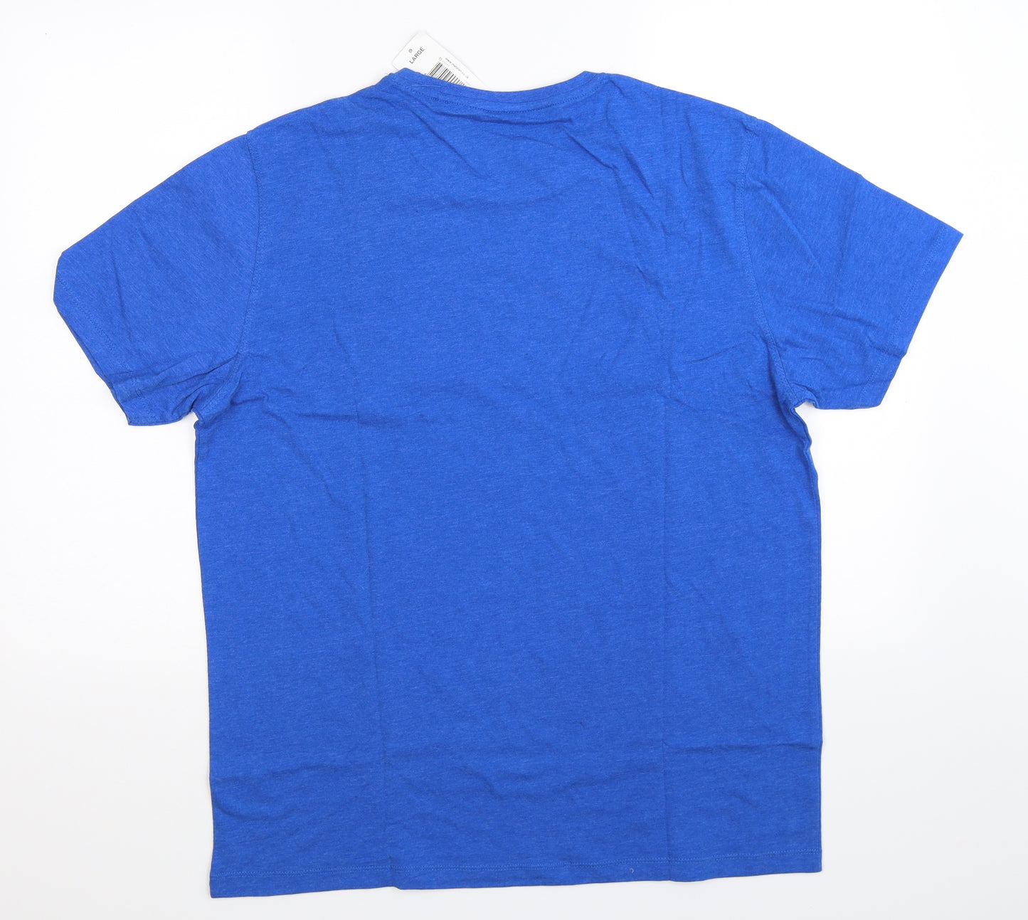 Easy Mens Blue    T-Shirt Size L