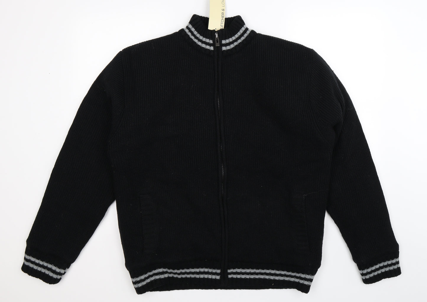 Fletcher & Lowe Womens Black   Jacket Coatigan Size L