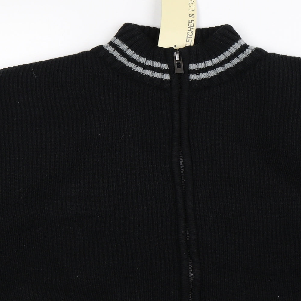 Fletcher & Lowe Womens Black   Jacket Coatigan Size L