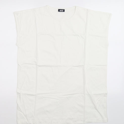 Detail Mens White   Basic Tank Size L