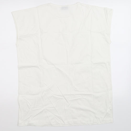Detail Mens White   Basic Tank Size L
