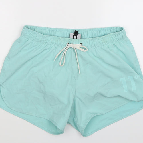 11 degrees Mens Green   Athletic Shorts Size S