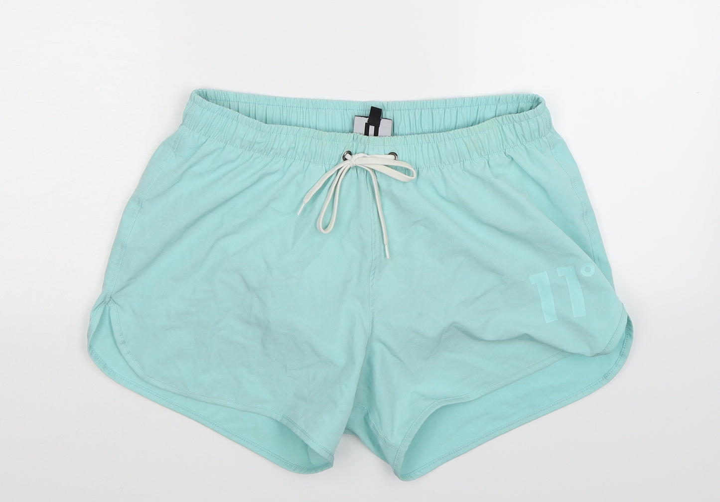 11 degrees Mens Green   Athletic Shorts Size S