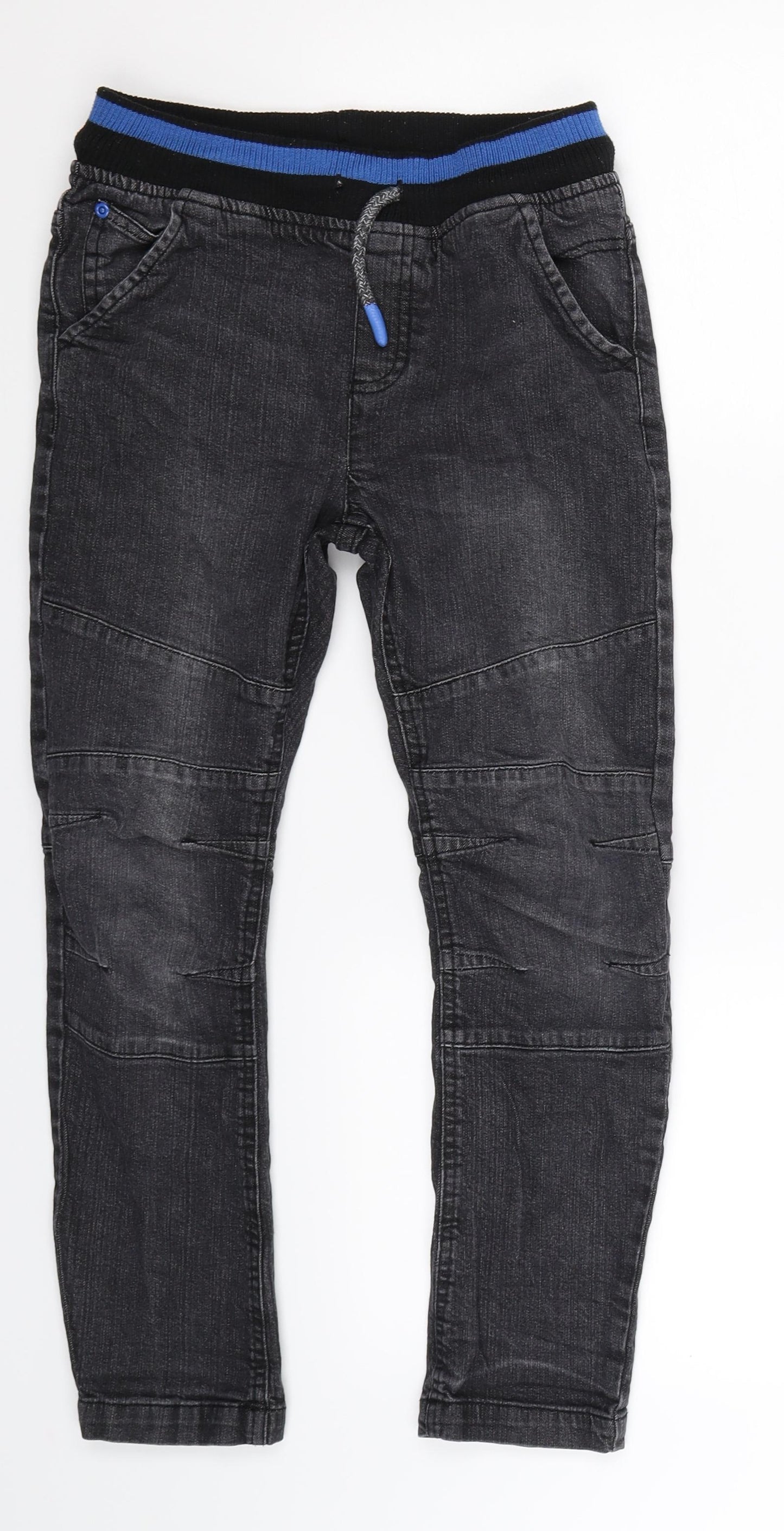 F&F Boys Black  Denim Tapered Jeans Size 9-10 Years