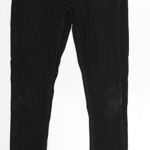 Topman Mens Black  Denim Skinny Jeans Size 32 L29 in