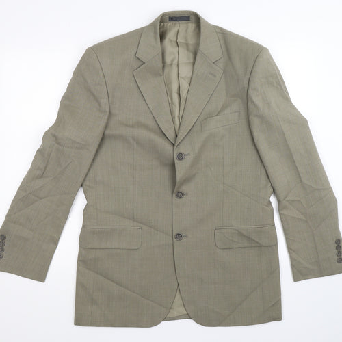 BHS Mens Green   Jacket Suit Jacket Size 38