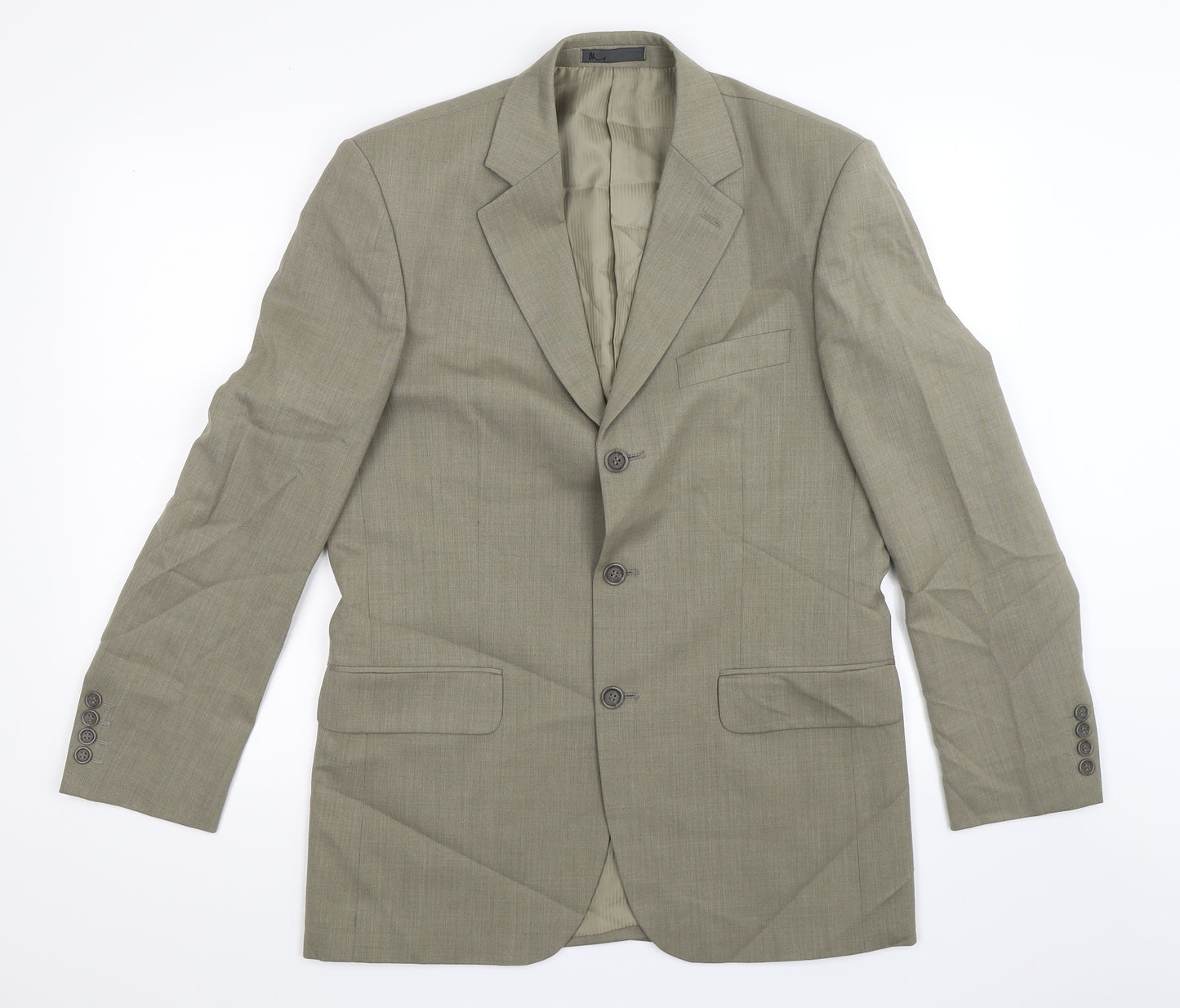 BHS Mens Green   Jacket Suit Jacket Size 38