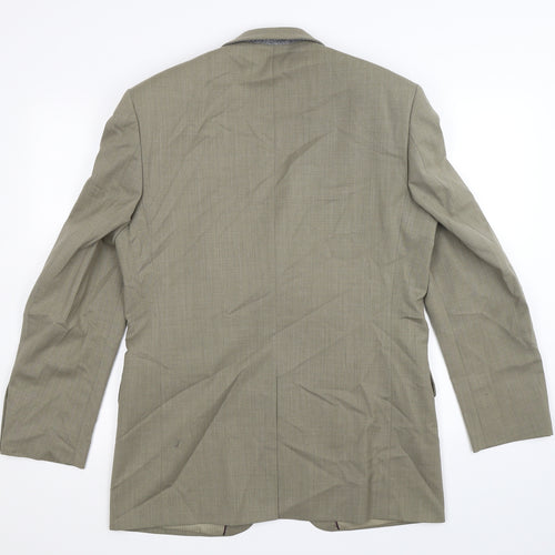 BHS Mens Green   Jacket Suit Jacket Size 38