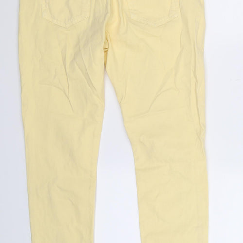 Marks and Spencer Womens Beige   Chino Trousers Size 12 L27 in