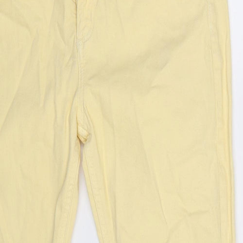 Marks and Spencer Womens Beige   Chino Trousers Size 12 L27 in