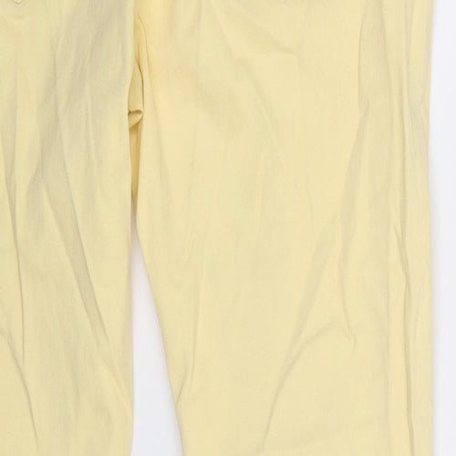 Marks and Spencer Womens Beige   Chino Trousers Size 12 L27 in
