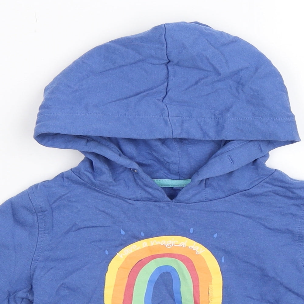 Lily & Dan Boys Blue   Pullover Hoodie Size 4-5 Years