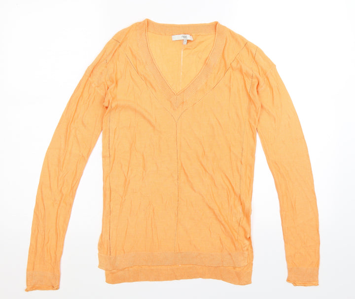 NEXT Womens Orange  Knit Pullover Jumper Size 6