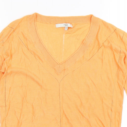 NEXT Womens Orange  Knit Pullover Jumper Size 6