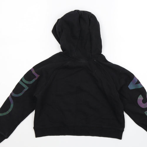 USA Pro Girls Black   Pullover Hoodie Size 9-10 Years