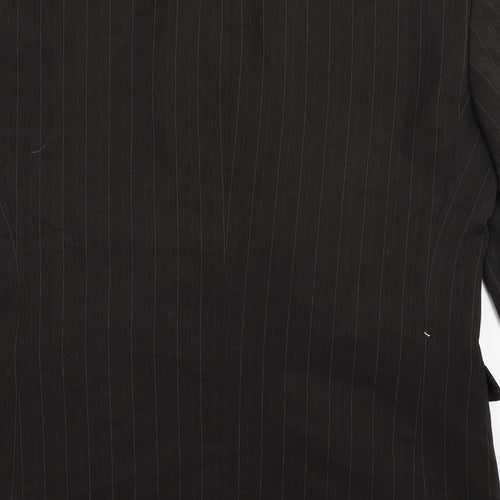 Taylor & Wright Mens Black Striped  Jacket Suit Jacket Size 40