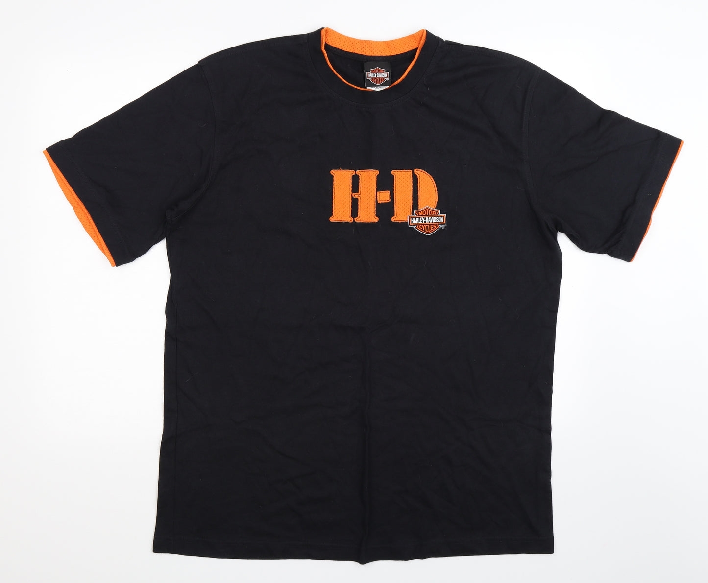 Harley Davidson Mens Black    T-Shirt Size L