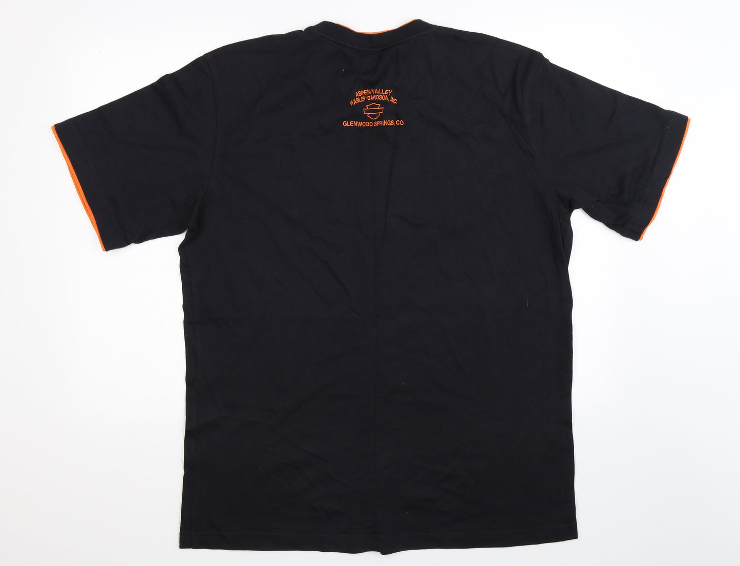 Harley Davidson Mens Black    T-Shirt Size L