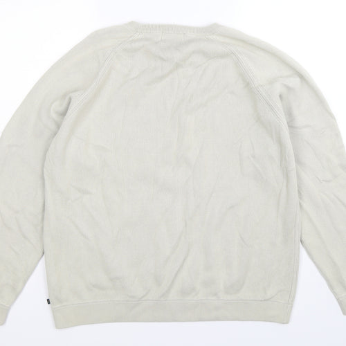 Blue Harbour Mens Beige  Knit Pullover Jumper Size L