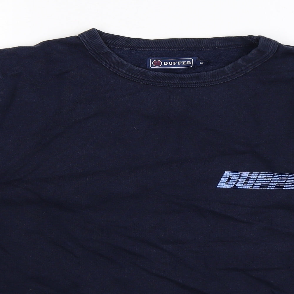 Duffer of St. George Mens Blue   Pullover Sweatshirt Size M