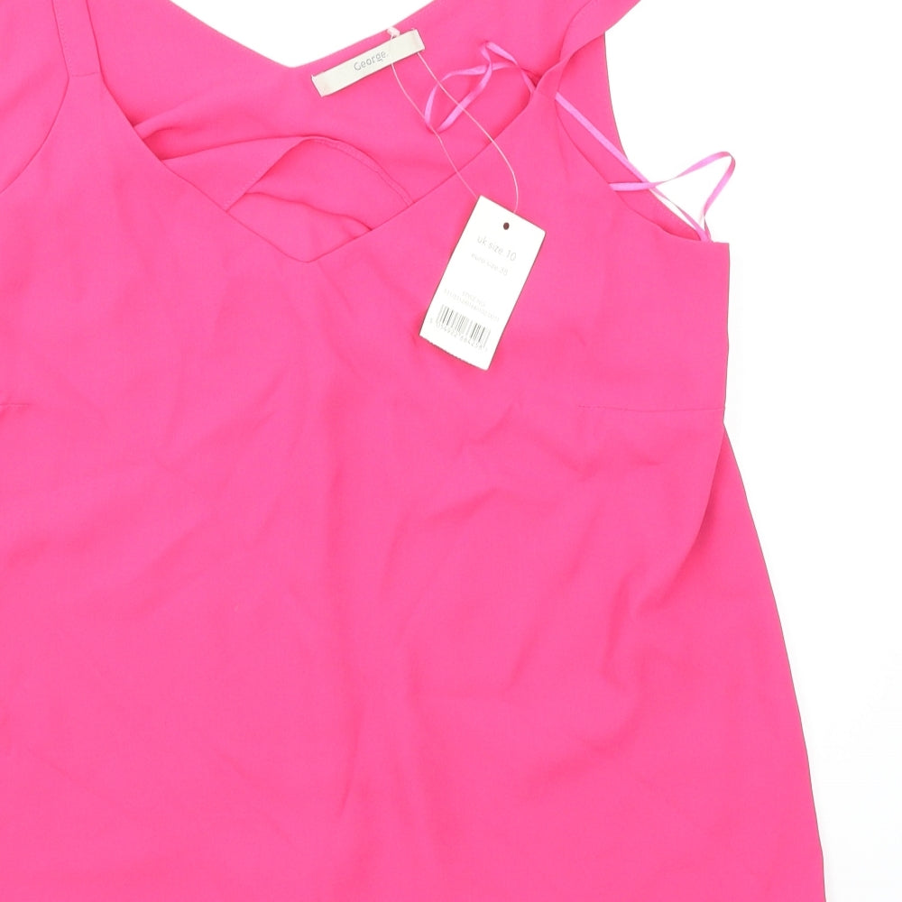 George Womens Pink   Camisole Blouse Size 10