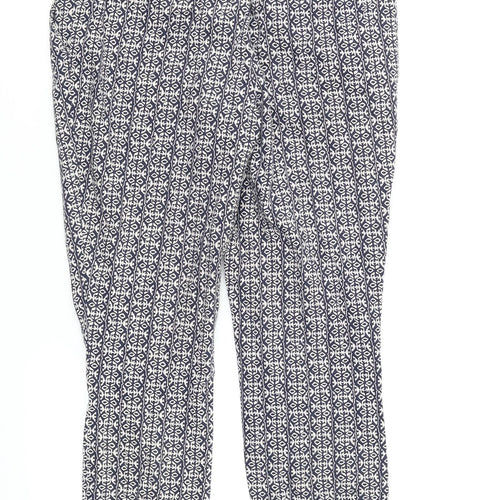 Katherine Barclay Womens Multicoloured Geometric  Dress Pants Trousers Size 6