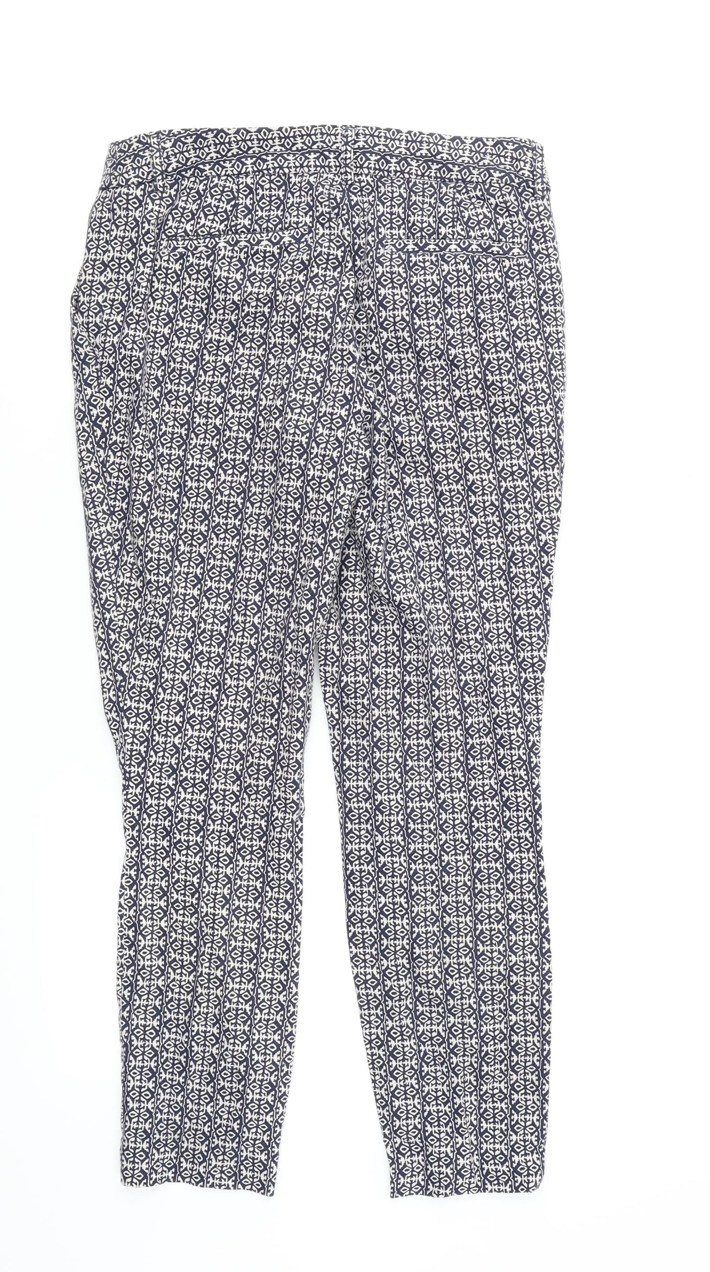 Katherine Barclay Womens Multicoloured Geometric  Dress Pants Trousers Size 6