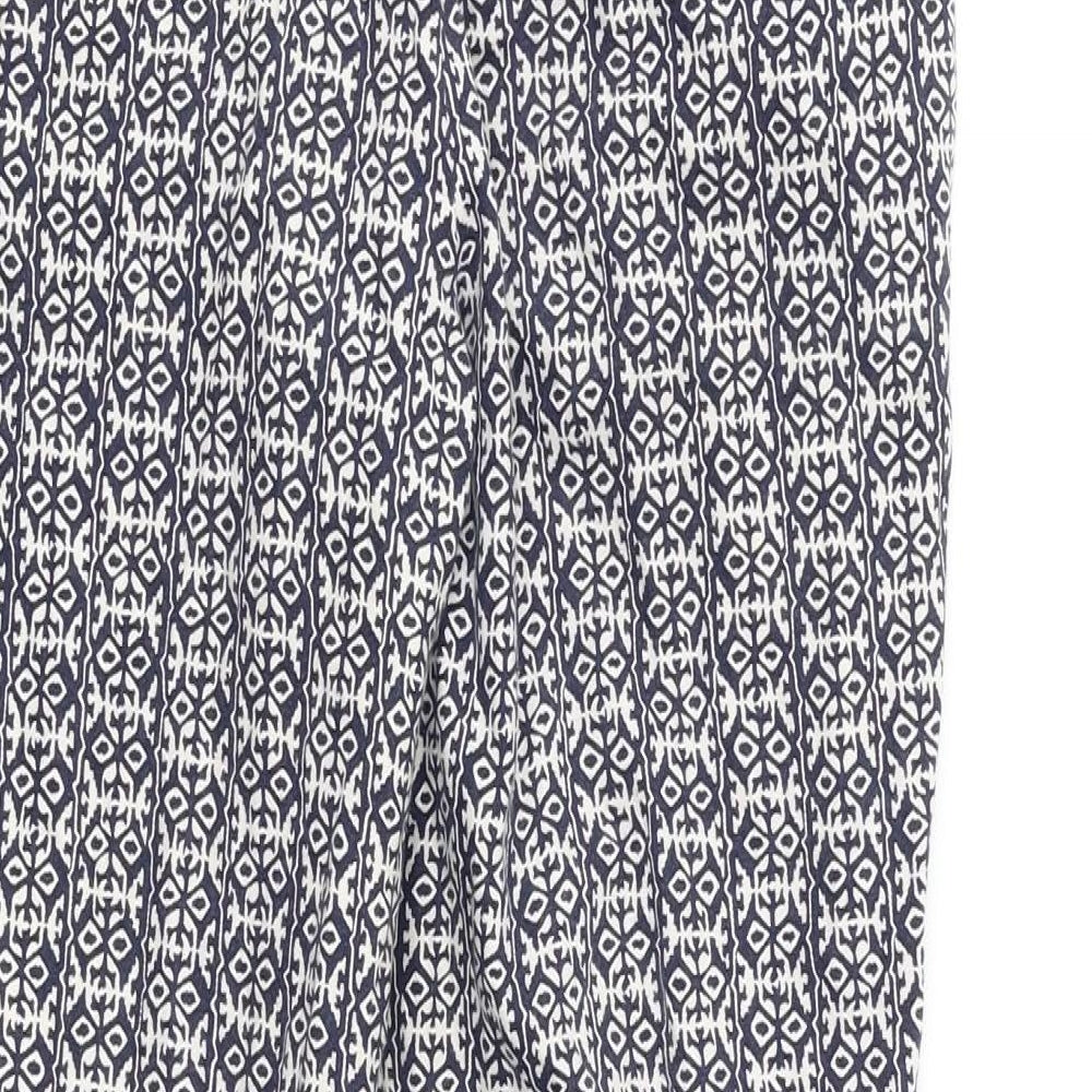 Katherine Barclay Womens Multicoloured Geometric  Dress Pants Trousers Size 6