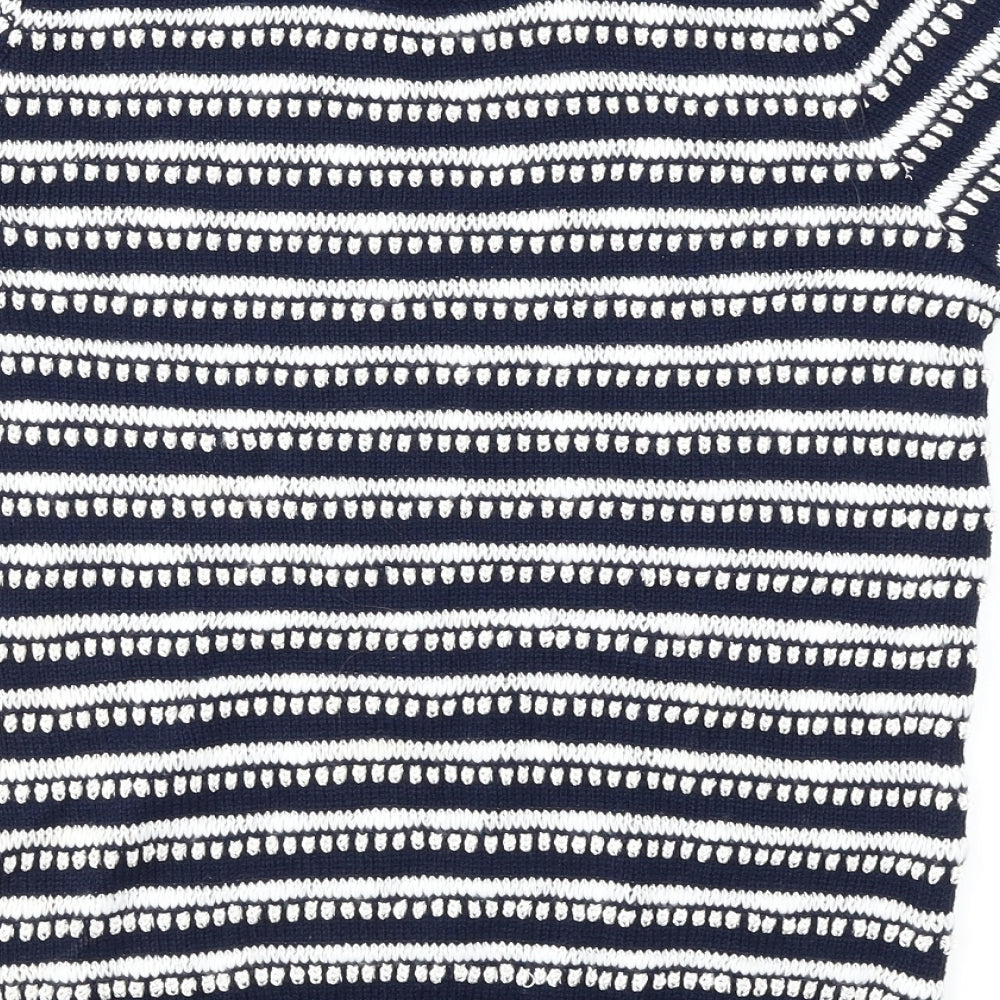 TU Womens Blue Striped  Pullover Jumper Size 8