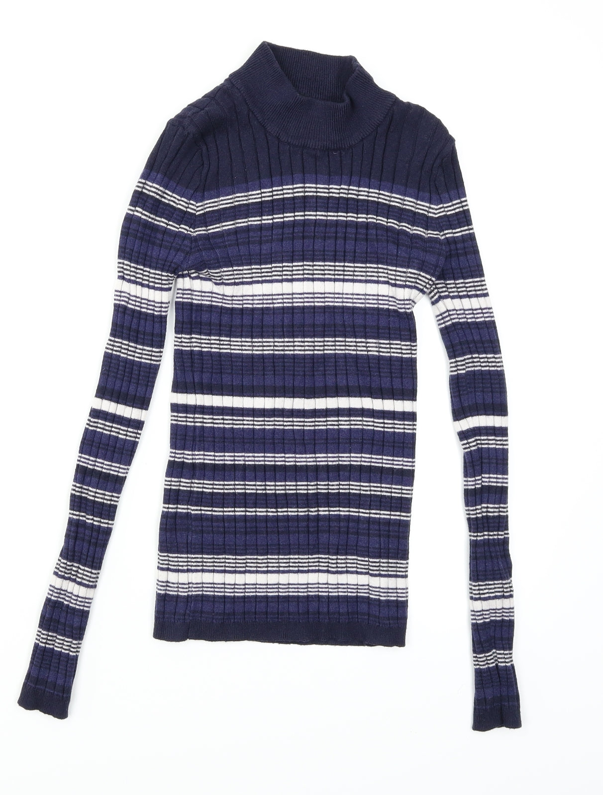 Atmosphere Womens Blue Striped  Pullover Jumper Size 8