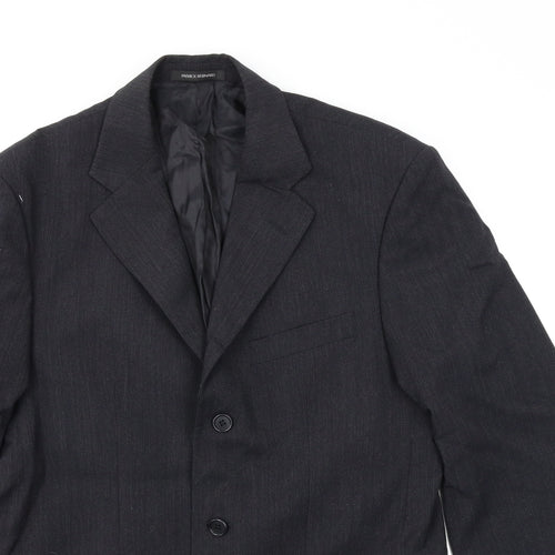 Patrick Bernard Mens Black   Jacket Suit Jacket Size 38