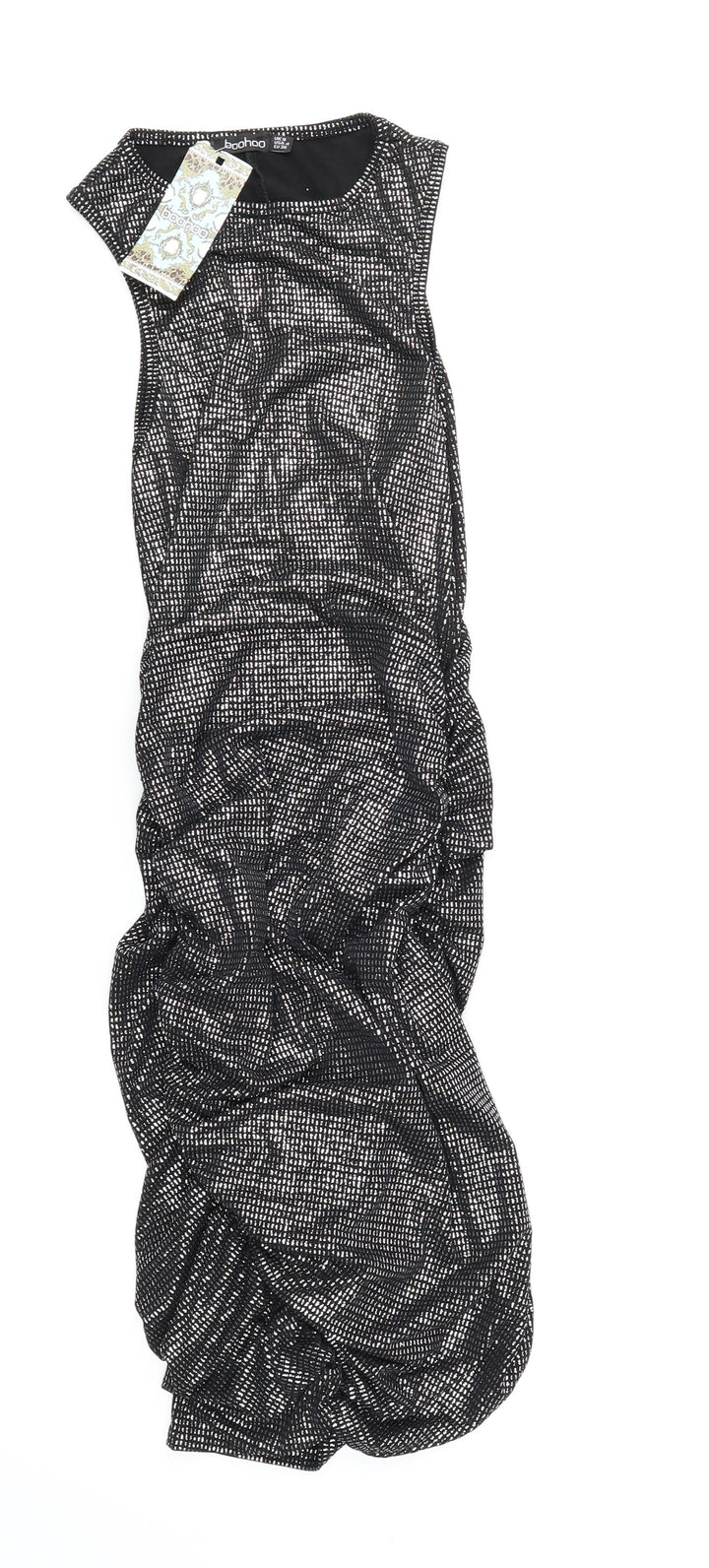Boohoo Womens Black Bodycon Size 8