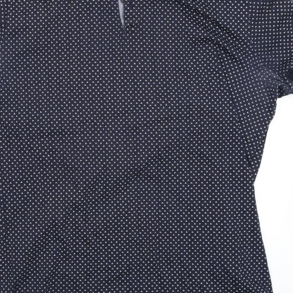 Burton Mens Blue Paisley   Polo Size XL