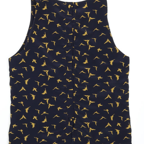 Glamorous Womens Blue Polka Dot  Camisole T-Shirt Size 10