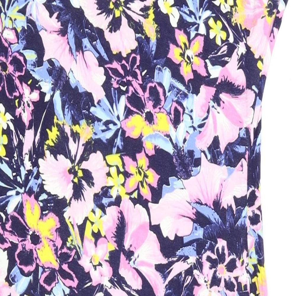 Misguided Womens Multicoloured Floral  Pencil Dress  Size 10
