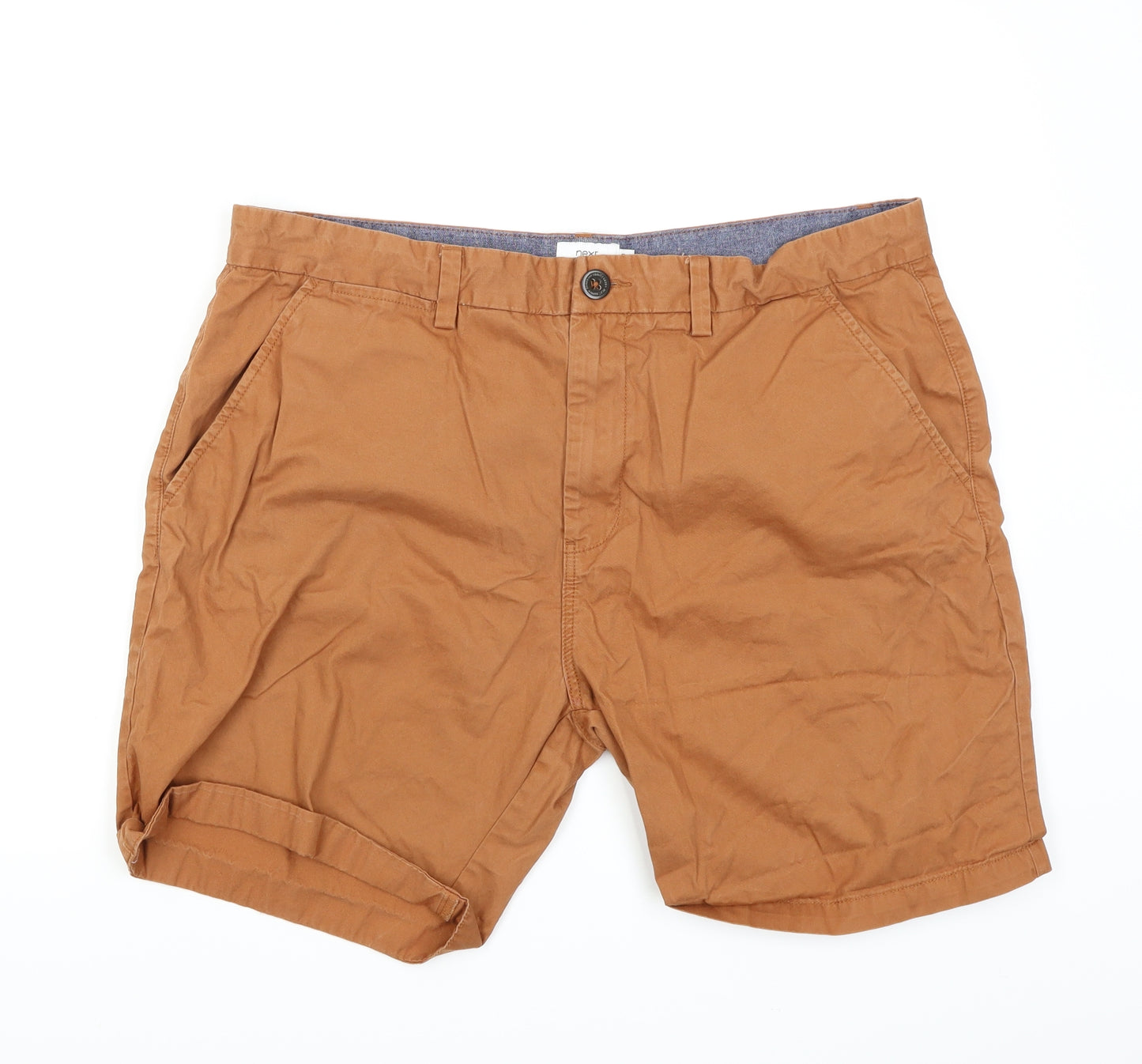 NEXT Mens Orange   Chino Shorts Size 38 in