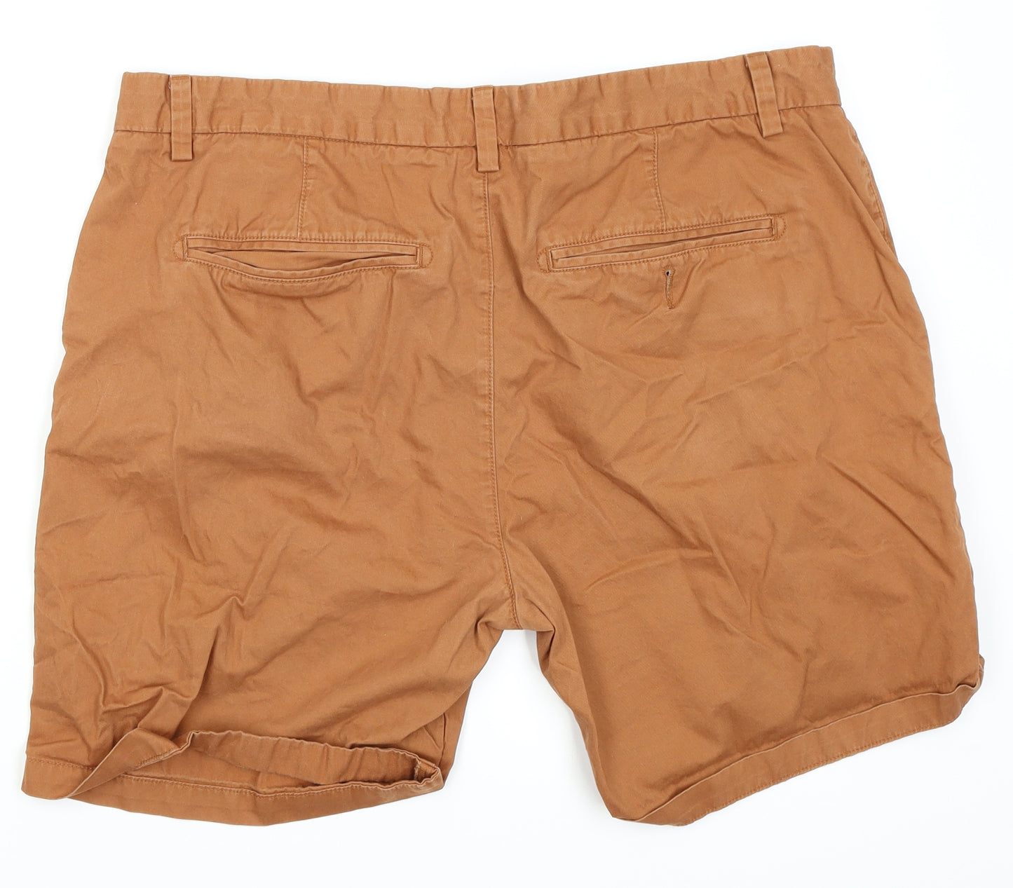 NEXT Mens Orange   Chino Shorts Size 38 in
