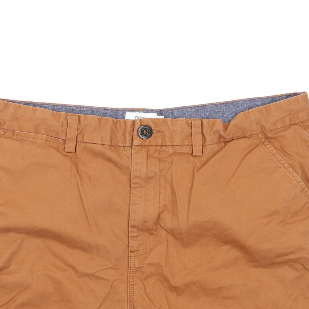 NEXT Mens Orange   Chino Shorts Size 38 in