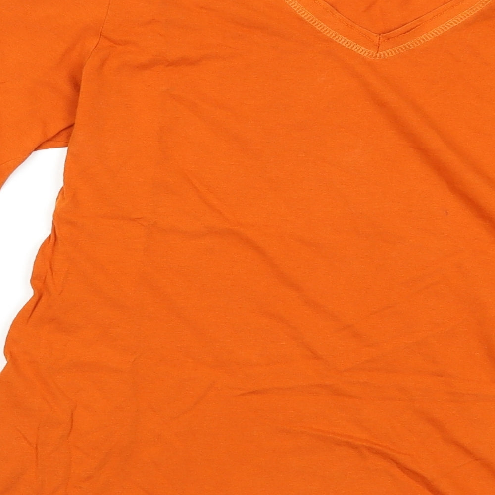 Zara Womens Orange   Basic T-Shirt Size 12
