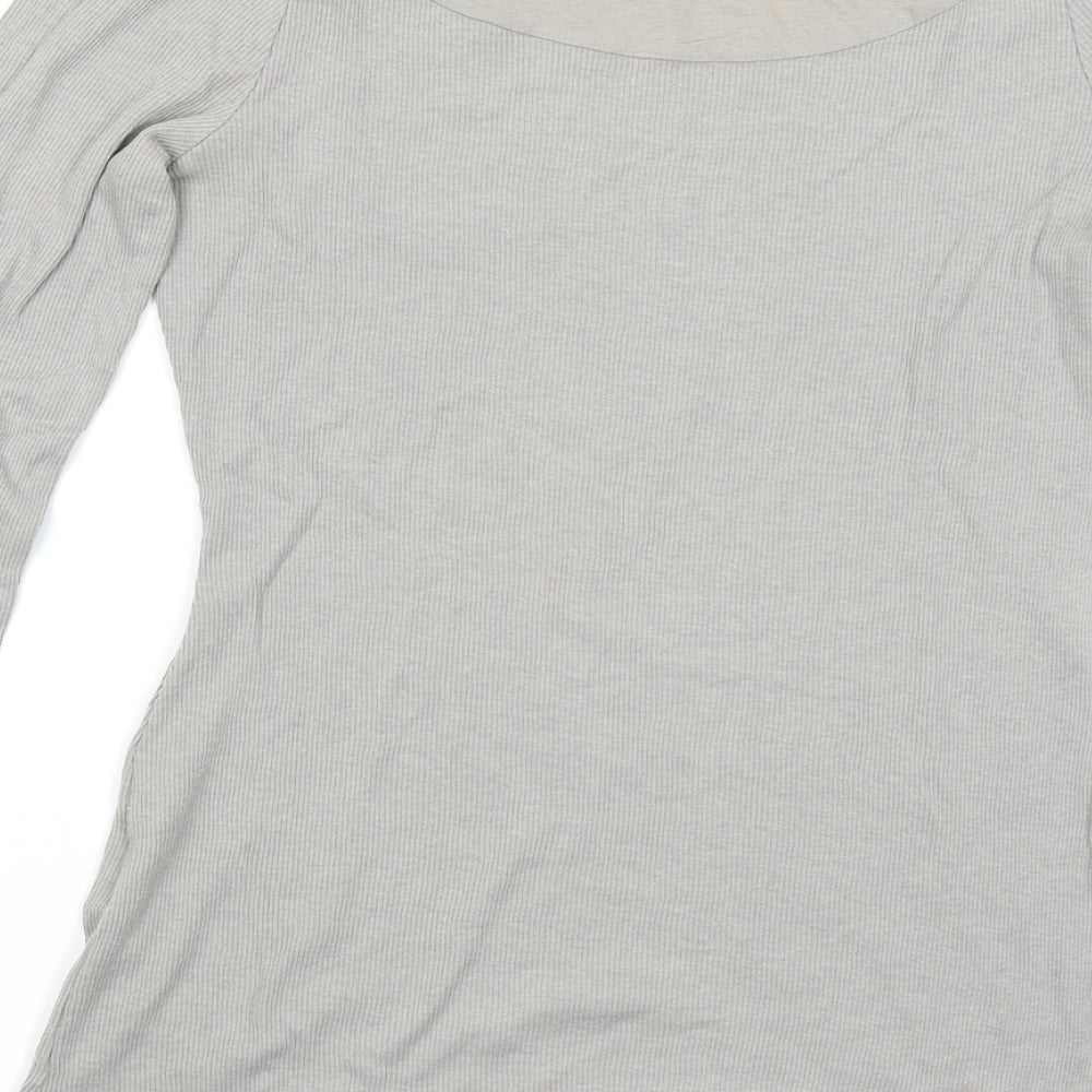 Promod Womens Grey   Basic T-Shirt Size L