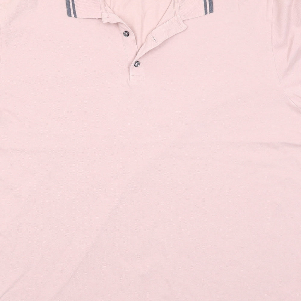 NEXT Mens Pink    Polo Size XL